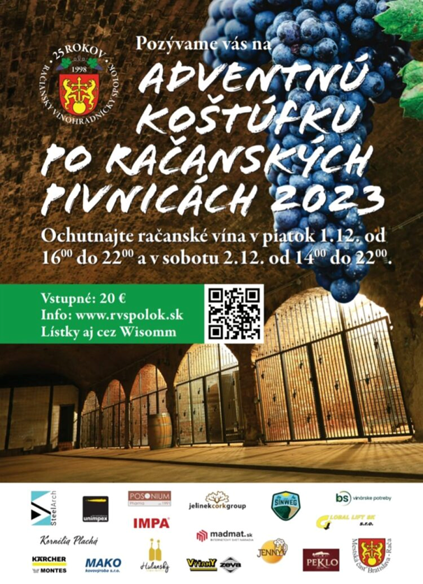Adventná koštúfka po račanských pivnicách 2023